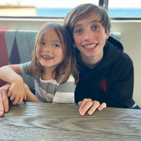 Matteo Nash and his sibling took a picture in April of 2023.